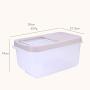BESTONZON Household Sealed Insect-proof Rice Bucket Storage Box Plastic Moisture-proof Rice Cylinder 10kg Kitchen Thick Flour Bucket, 8kg capacity