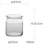 500ml, 700ml Glass Bottle Modern Snacks Candy Plate Glass Candy Jar Creative Candy Storage Cans With Lid European Storage Tank Creative Sugar Cans Crystal Storage Tank Ornaments (Size : S)