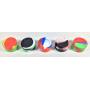 (100pcs) 5 ml Non-stick Silicone Containers Jar wholesale - Mixed Colors