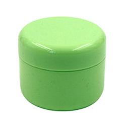 12 Pcs 50G 50ML Refillable Plastic Empty Face Cream Lotion Cosmetic Powder Container Makeup Make Up Glitter Storage Bottle Jar Lot with Inner Lids - Green