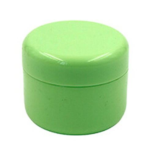 12 Pcs 50G 50ML Refillable Plastic Empty Face Cream Lotion Cosmetic Powder Container Makeup Make Up Glitter Storage Bottle Jar Lot with Inner Lids - Green