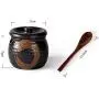 123Arts Ceramics Japanese Flower Sugar Bowl Seasoning Pot Salt Pepper Storage Jar Lid Wood Spoon 123Arts Ceramics Japanese Flower Sugar Bowl Seasoning Pot Salt Pepper Storage Jar Lid Wood Spoon