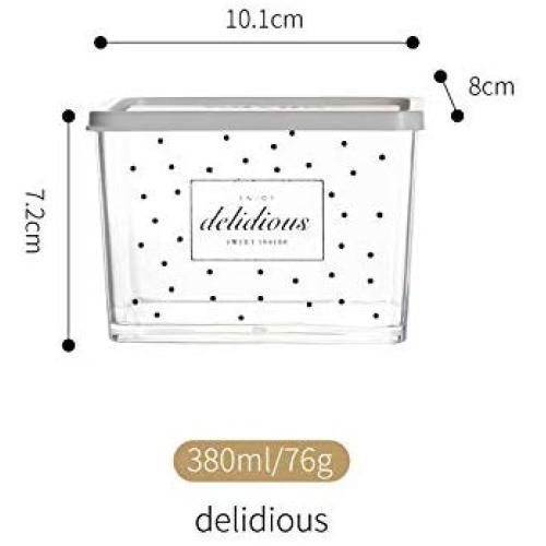 storage jar Grain container Food container Storage Box，Transparent plastic sealed cans household refrigerator kitchen food storage box storage storage box, delidious