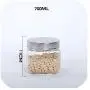 Lead Free Food Glass Jars Miscellaneous Grains Sealed Cans Storage Tanks Piggy Bank Kitchen Storage Jars Transparent Bottles,700Ml