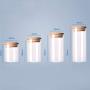 Transparent High Borosilicate Glass Kitchen Storage Bottle Store Food Ingredient Candy Biscuit Storage Jar Organization,65 X 80 Mm