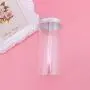 Contenant en Plastique Transparent 6pcs avec Caps en Aluminium pour Snacks, Épices, Graines, Céréales