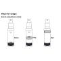 50ML / 1.7oz 6pcs Transparent Ounce Empty PS Plastic Airless Vacuum Pump Press Bottle Jar Pot Vial Container For Cosmetic Makeup Serums Cream Lotion Travel Toiletries Liquid Toner Sample