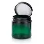 4 oz Green Plastic Jar with Black Foam Lined Air Tight Lid (12 Pack) + Spatulas