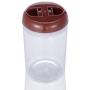 Coffee Beans Sealed Cans Plastic Round Sealed Cans Fruit Powder Box Transparent Storage Tank Sealed Jar Coffee Bean Sealed Can For Cookie Candy Sugar Spice Kitchen Storage