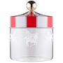 Glass Carousel Storage Jar Seal Can Canister with Lid, Kitchen Glassware Food Beverage Preserving Container Serving Candy, Cookie, Rice, Spice, Milk Powder, Sugar, Nuts, Tea, Container (S)