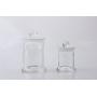 HUAOU 60x90mm Specimen Jar with Knob and Ground-in Glass Stopper
