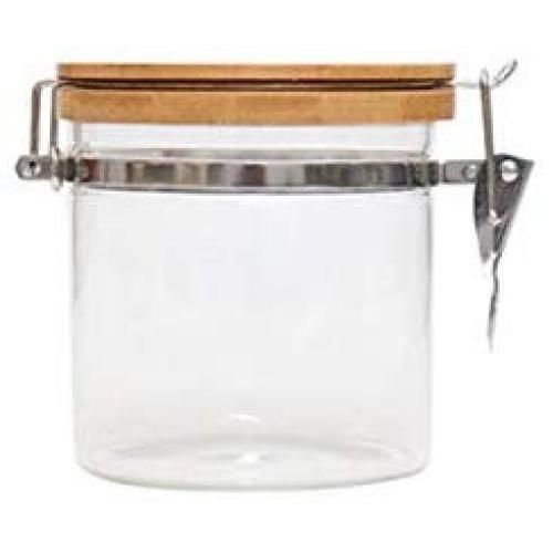 Household Glass Storage Tank Sealed Clip Cover Transparent Storage Jar Food Storage Bottle,550Ml