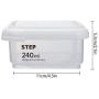Storage Sealed Cans, Food Storage Containers, Kitchen Grain Jar Storage Can, Plastic Leakproof Food Jar Canisters Tanks for Tea, Caddy, Snacks, Coffee Beans