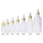 3 Pièces Flacons en Verre de 30ML 1OZ Remplissables avec Bouchon en Caoutchouc Blanc et Anneau en Bois Transparent 3 Pièces Flacons en Verre de 30ML 1OZ Remplissables avec Bouchon en Caoutchouc Blanc et Anneau en Bois Transparent