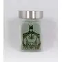 Stash Jar with Caped Hero Design - Airtight, Smell Resistant Etched Glass Herb Storage, 3&quot Tall x 2&quot Wide