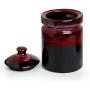 ExclusiveLane Magma Echoing Indian Hand Glazed Studio Pottery Ceramic Multi-Utility Storage Jars & Containers (940 ML, Set of 2) - Candy Jars Cookie Containers with Lid for Kitchen Dinning Table