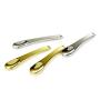 4er Set Metallischer Make-Up Spatel, Mini Löffel, Beauty Schöpflöffel für Gesichtkosmetik und Gesichtsmasken (Silber & Gold)