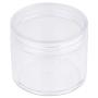 Beauticom 60 Grams/60 ML (2 Oz) Round Clear Leak Proof Plastic Container Jars with Clear Lids for Travel Storage Makeup Cosmetic Lotion Scrubs Creams Oils Salves Ointments (3 Jars)