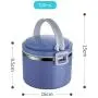 Thermos Food Jar Thermos 304 Stainless Food Flask,Leakproof Insulated Food Containers,Multi-layer, Large Capacity, Handle, Breathing Hole (Color : Blue, Size : 700ML) Thermos Food Jar Thermos 304 Stainless Food Flask,Leakproof Insulated Food Containers,Multi-layer, Large Capacity, Handle, Breathing Hole (Color : Blue, Size : 700ML)