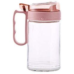 Kitchen Food Storage Jar Airtight Food Storage Kitchen Glass Jar Moisture-Proof Home Multi-Purpose Jam Bottle Cruet Glass Transparent Oil Pot Vinegar Pot Soy Sauce Bottle (Color : Pink)