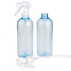 Plastic Spray Bottle, 2Pack 16oz Mister Spray Bottles, Refillable Trigger Sprayer for Cleaning Solution,Hair Care,Gardening,Alcohol (2Pack,16 oz)