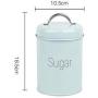 2019 New Food Storage Jars for Snack Tank Container Eating with Lid Bottle Coffee Tea Candy Kitchen Cupboard Seal Canister,Blue Sugar