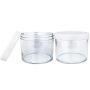 6Pieces 4oz/120g/120ml Acrylic Leak Proof Container Jars with White Lids