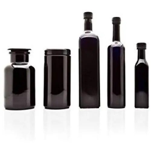 Infinity Jars Küchenglasbehälter Set: 250 ml Ölflasche, 1 L Ölflasche, 500 ml Schlauchflasche, 1 L Schraubdeckelbehälter und 1 L Apothekerbehälter