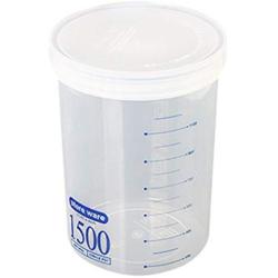 Plastic Organizer Container Storage Box For Transparent Food Canister Keep Fresh Jar (C)