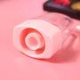 RONRONS 30 Pieces 8ml/0.27Oz Pink Ice-cream Shaped Lip Gloss Tubes Empty Lipgloss Container Plastic Lip Balm Tubes Refillable Clear Lip Glaze Tube Bottles with Rubber Plugs for DIY Cosmetics