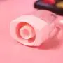 RONRONS 30 Pieces 8ml/0.27Oz Pink Ice-cream Shaped Lip Gloss Tubes Empty Lipgloss Container Plastic Lip Balm Tubes Refillable Clear Lip Glaze Tube Bottles with Rubber Plugs for DIY Cosmetics