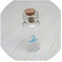 Mini Glass Bottle With Natural Cork Stoppers 1Ml 2M 3Ml 4Ml 5Ml Glass Jars Idea For Wedding And Parties,2Ml Clear