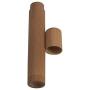 Tea Canister Bamboo Container Handmade Holder Jar und Storage Box Portable Lid Natural(2.5x15.5cm)