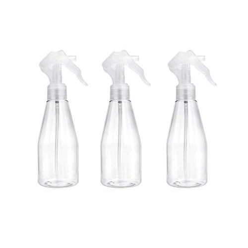 SOPUMPKIN 200ML/6.7 oz (Pack of 3) Fine Mist Spray Bottles Empty Clear Spray Bottles Refillable Container All - Purpose with Clear Finish for Cleaning Products Cleaning Solutions Gardening