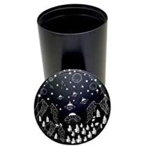 Sealed and Smell-Proof, Airplane grade Aluminum Herb Stash Container for Herbs, Spices, Mountain Herb Farm UFO
