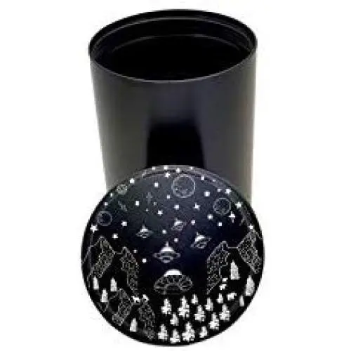 Sealed and Smell-Proof, Airplane grade Aluminum Herb Stash Container for Herbs, Spices, Mountain Herb Farm UFO Sealed and Smell-Proof, Airplane grade Aluminum Herb Stash Container for Herbs, Spices, Mountain Herb Farm UFO