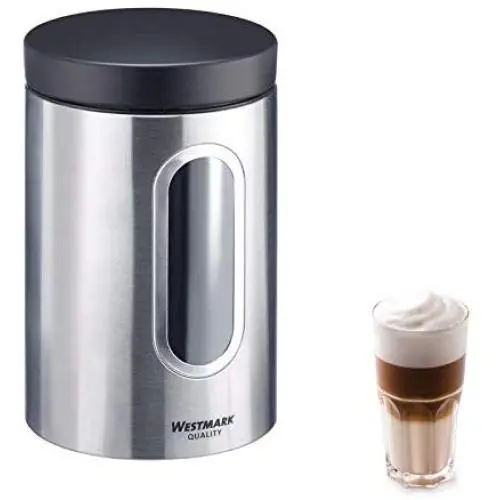 Bocal de Rangement Westmark avec Fenêtre 1800 ml Acier Inox PET Bocal de Rangement Westmark avec Fenêtre 1800 ml Acier Inox PET