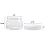 HOME 75-STO2001 Clear 4 Ounce Plastic Jar Containers, 4 oz HOME 75-STO2001 Clear 4 Ounce Plastic Jar Containers, 4 oz