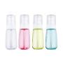 JOSALINAS 4PCS Airless Pump Bottle 2oz/60ml Plastic Empty Clear Refillable Travel Container Dispenser for Lotion Creams foundation