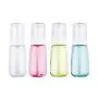 JOSALINAS 4PCS Airless Pump Bottle 2oz/60ml Plastic Empty Clear Refillable Travel Container Dispenser for Lotion Creams foundation