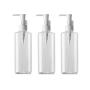 XINGZI 3PCS 120ML Transparent Empty Plastic Pump Bottle Lotion Dispenser Emulsion Shower Gel Shampoo Cleansing Oil Storage Holder Refillable Cosmetic Container Jar Pot for Travel Daily Life