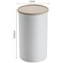 1pcs 650 Ml Sealed Storage Jar for Spices Tank Container for Eating with Wood Grain Lid Bottle Coffee Tea Caddy Kitchen