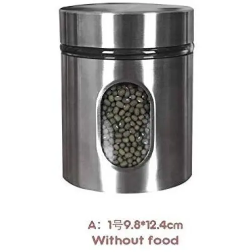 Glass Rubber Seal - Stainless Steel Visible Glass Sealed Cans Food Storage Jars Bottles