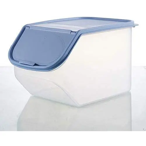 JIJIKOKO Kitchen Rice Jar Nuts Storage Cereal Grain Box Large Capacity Food Barrel Snacks Storage Container windproof Mildew and Moisture Proof with Lid (S, Blue) JIJIKOKO Kitchen Rice Jar Nuts Storage Cereal Grain Box Large Capacity Food Barrel Snacks Storage Container windproof Mildew and Moisture Proof with Lid (S, Blue)
