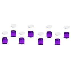 QTY 30-4 Oz purple Plastic Container jars White Cap (4 oz)