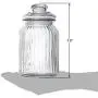 Exclusive Line Ripple Food Storage Tall Glass Jar Canister with Airtight Lid, 42.5 Ounces, 31.8 Ounces, 21.3 Ounces - 3-Piece Set Exclusive Line Ripple Food Storage Tall Glass Jar Canister with Airtight Lid, 42.5 Ounces, 31.8 Ounces, 21.3 Ounces - 3-Piece Set