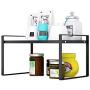 Kitchen Organization Metal Spice Rack Under Sink Holder Jars Shelf Countertop Seasoning Storage Freestanding Display For Cabinet Pantry Shoe Rack (Size : 33x20.5x18.5cm)