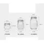storage box Household Glass Sealed Cans - Whole Grain Storage Tank Glass Bottle Honey Wide Mouth Bottle Kimchi Jar (Color : Clear, Size : 1800 ml)