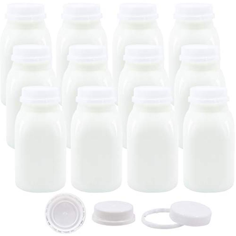 UPSTYLE 6oz Kids Small Water Bottle for School Food Grade Plastic Mini Cute  Juice Travel Sports Wide Mouth Mugs in Bulk for Milk/Coffee/Tea Kitchen