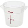 Cambro (RFS1PP190) 1 qt Round Polypropylene Food Storage Container - Camwear